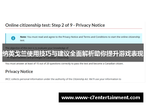 纳英戈兰使用技巧与建议全面解析助你提升游戏表现